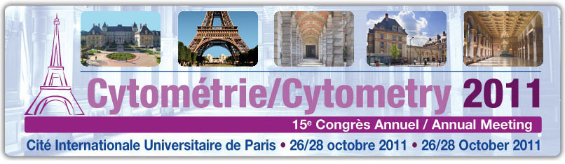 AFC Cytométrie 2011 - 15ème congrès annuel - Cité Internationale Universitaire de Paris - Du 26 au 28 octobre 2011